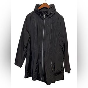 CALVIN KLEIN PERFORMANCE Womens Jacket Coat with Pockets Plus Size 1X Zip Hood